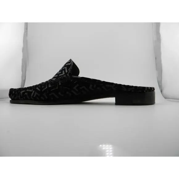 Sesto Meucci Women's Black Leather Slides Slip On Mules Made in Italy Size 11 N - Picture 11 of 11